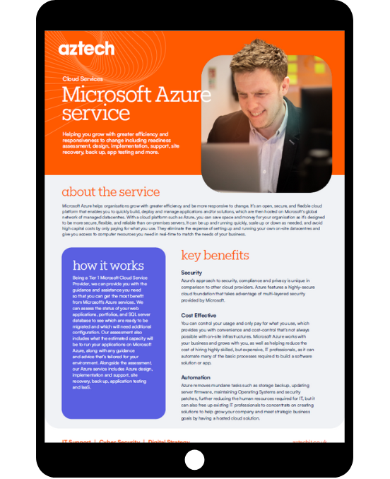 Microsoft Azure Service Datasheet
